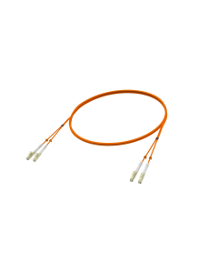 Patchcord duplex, CONNECTICO, LC/PC-LC/PC, MM G50/125 OM2, LSOH, śr. 2,0mm, 1m, pomarańczowy