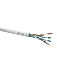 Kabel instalacyjny wewnętrzny, skrętka, 4 pary, nieekranowany U/UTP kat. 5e, PVC Eca, AWG 24, kolor szary, opakowanie zbiorcze 305m