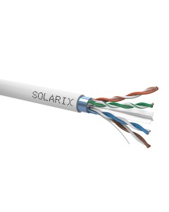 Kabel instalacyjny wewnętrzny, skrętka, 4 pary, ekranowany F/UTP kat. 6, PVC Eca, AWG 23, kolor szary, opakowanie 500m