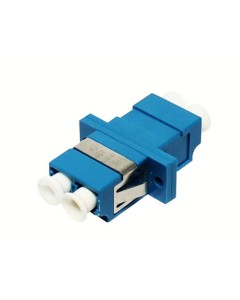 Adapter, FCA, LC/PC, SM, duplex, flansza, zatrzaski, niebieski