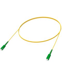 Patchcord simplex, FCA, SC/APC-SC/APC, SM 9/125 G.652D, Standard, LSOH, śr. 2,0mm, 2m, żółty